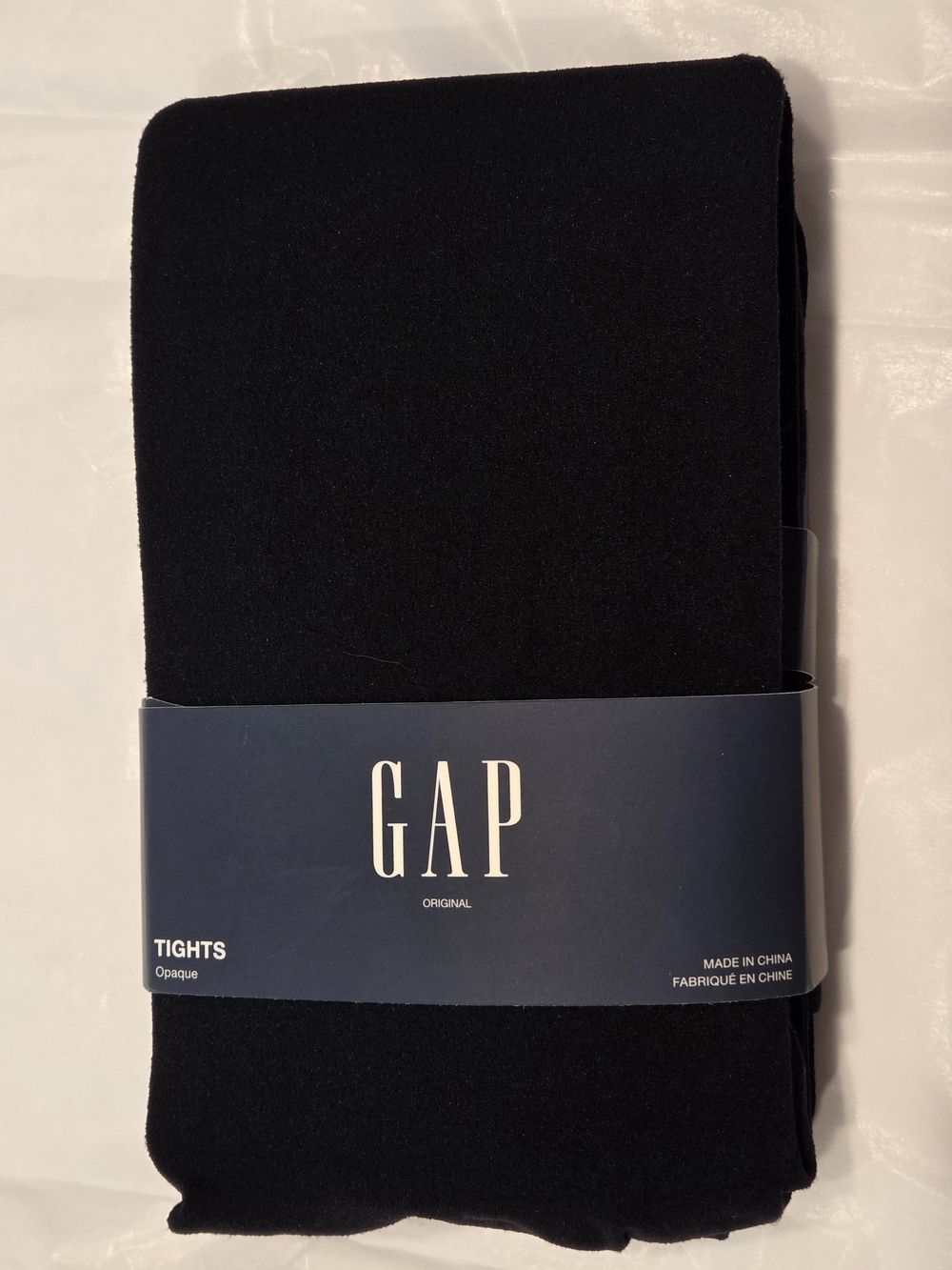 NEW Gap black opaque tights two pairs size S/M
